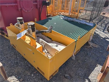 Bunded fluids transfer platform