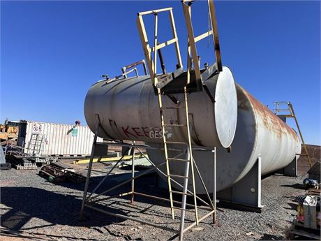 Steel Fuel tank on stand with ladder