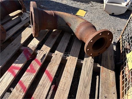Flanged Steel elbows x 4