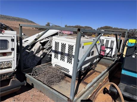 2018 Denyo 6 KVA HG6000SS Generator on skid in steel bund NON running