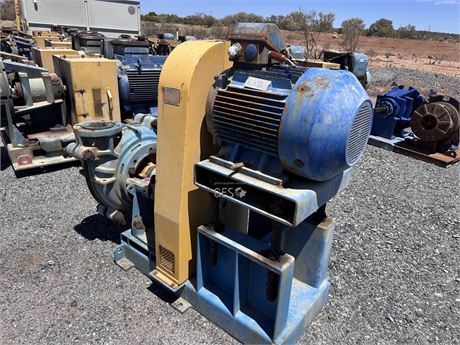 Warman 6/4 DD AH pump on frame with 45 KW 1000 volt drive