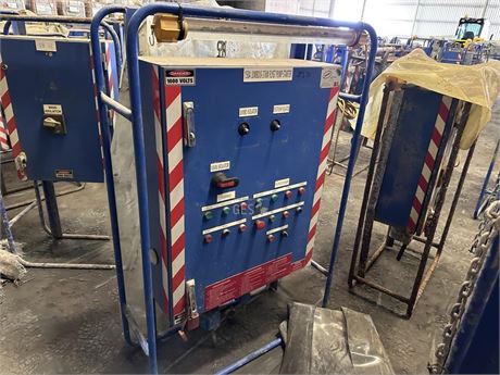 2023 Hahn 150A 1000 volt Jumbo starter & 8-37 KW Flygt Pump starter