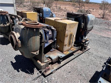 2019 Metso HM200 MHC-D C5 pump on frame with 250 KW 1000 volt drive