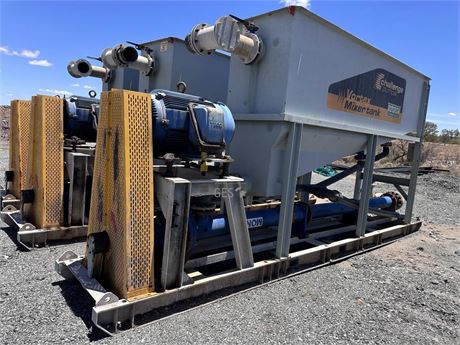 Mono WT106 pump on skid with tank and 1000 volt drive