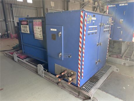 2009 Positron 1.5 MVA 11/1 KV 6 outlet ABB Dyn11 TX Lucy FRMU MK RMU substation