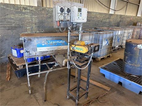 ASM Pump  on stand with Mak Water SPC1 controller on stand