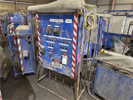 5-37 KW 1000 volt Dual Flygt pump starter door
