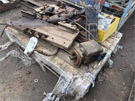Various Drill rig parts in used condition on pallet